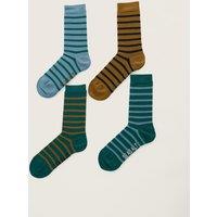 Seasalt Cornwall 4 Pack Striped Socks Multi