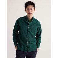 Seasalt Cornwall Relaxed Fit Garment Dye Oxford Shirt Dark Green
