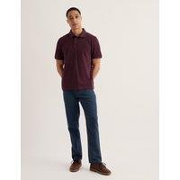 Seasalt Cornwall Slim Fit Linen Rich Herringbone Trousers Navy