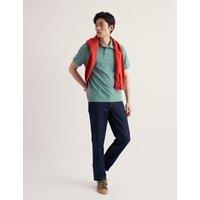 Seasalt Cornwall Pure Cotton Polo Shirt Bright Blue