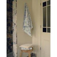 Piglet In Bed Pure Cotton Floral Towel Light Blue Mix