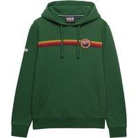 Superdry & Co Cotton Rich Outdoors Stripe Logo Hoodie Green