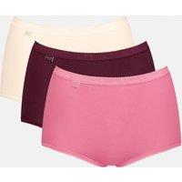 Sloggi 3pk High Waisted Full Briefs Multi