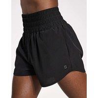 Lilybod Bronte Woven High Waisted Running Shorts Black