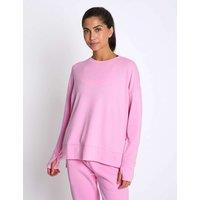 Lilybod Shelby Crew Neck Step Hem Relaxed Sweat-shirt Light Pink