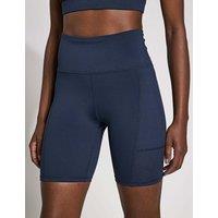 Lilybod Lottie High Waisted Gym Shorts Navy
