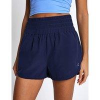 Lilybod Bronte Woven High Waisted Running Shorts Navy