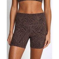 Lilybod Malta Cloud Core Printed Shorts Medium Brown
