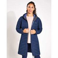 Berghaus Nula Micro Hooded Longline Puffer Jacket Dark Blue