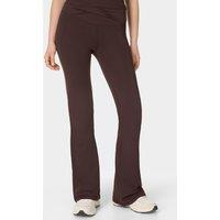 Sweaty Betty All Day High Waisted Flared Trousers Brown