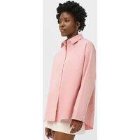 Sweaty Betty Pure Cotton Striped Oversized Shirt Pink