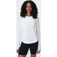 Sweaty Betty Breathe Easy Crew Neck Running Top White