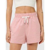 Sweaty Betty Pure Cotton Striped High Waisted Shorts Pink