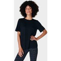 Sweaty Betty Essential Cotton Rich Crew Neck T-Shirt Black