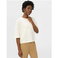 Sweaty Betty After Class Modal Blend Cropped Sweatshirt Soft White