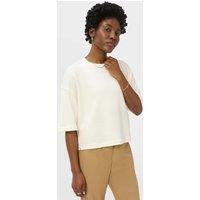 Sweaty Betty After Class Modal Blend Cropped Sweatshirt Soft White