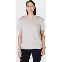 Sweaty Betty Essential Cotton Rich Crew Neck T-Shirt Chambray
