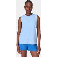 Sweaty Betty Essential Cotton Rich Crew Neck Vest Top Light Blue