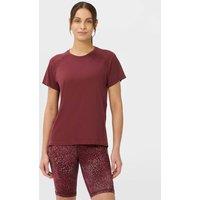 Sweaty Betty Athlete Featherweight Seamless T-Shirt Burgundy