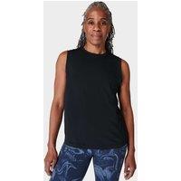 Sweaty Betty Essential Cotton Rich Crew Neck Vest Top Black