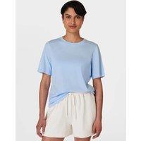 Sweaty Betty Essential Cotton Rich Crew Neck T-Shirt Duck Egg