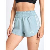 Adidas Pacer Workout Woven High Rise Shorts Teal