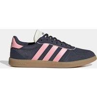 Adidas Breaknet Sleek Leather Gumsole Trainers Pink Mix
