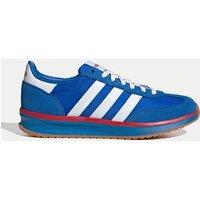 adidas Run 70S 2.0 Leather Trainers Blue Mix