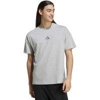 Adidas Pure Cotton Crew Neck T-Shirt Grey Marl