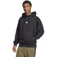 Adidas Essentials Feelcozy Cotton Rich Fleece Hoodie Black
