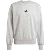 Adidas Essentials Feelcozy Fleece Sweatshirt Grey Marl