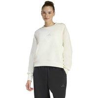 Adidas ALL SZN Cotton Rich Fleece Relaxed Sweatshirt White