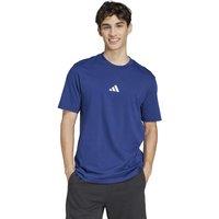 Adidas Essentials Small Logo Pure Cotton T-Shirt Dark Blue