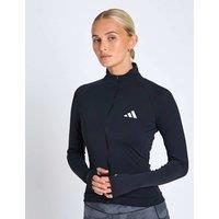 Adidas Zip Up Fitted Running Jacket Black
