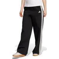 Adidas 3-Stripes Fleece Wide Leg Joggers Black