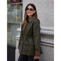 WAT THE BRAND Pure Cotton Lightweight Jacket Khaki