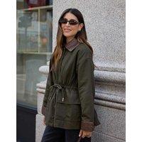 WAT THE BRAND Pure Cotton Lightweight Jacket Khaki