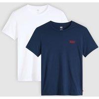 Levi's 2 Pack Pure Cotton Logo T-Shirts Navy Mix