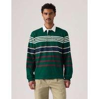 Levi's Pure Cotton Rugby Shirt Green Mix