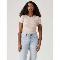 Levi's Cotton Rich Striped T-Shirt White Mix