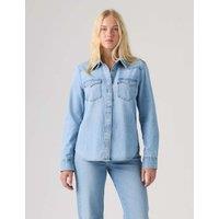 Levi's Denim Western Shirt Light Blue