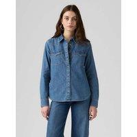 Levi's Denim Western Shirt Mid Blue