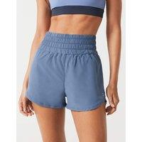 Lilybod Bronte Lightweight Running Shorts Blue Denim