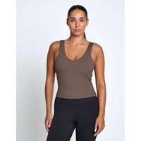 Lilybod Cindee Cloud-Core Non Wired Sports Bra Tank Medium Brown