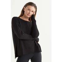 Lilybod Shelby Crew Neck Relaxed Fit Sweatshirt Black
