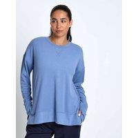 Lilybod Cotton Blend Sweatshirt Blue Denim