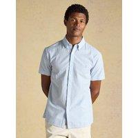 Joules Pure Cotton Striped Seersucker Shirt Blue Mix