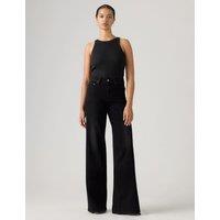 Levi's 728 High Rise Wide Leg Lyocell Blend Jeans Black