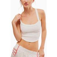 FP Movement All Clear Cami Solid Fitted Crop Top White