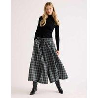 Albaray Checked Wide Leg Culottes Grey Mix
